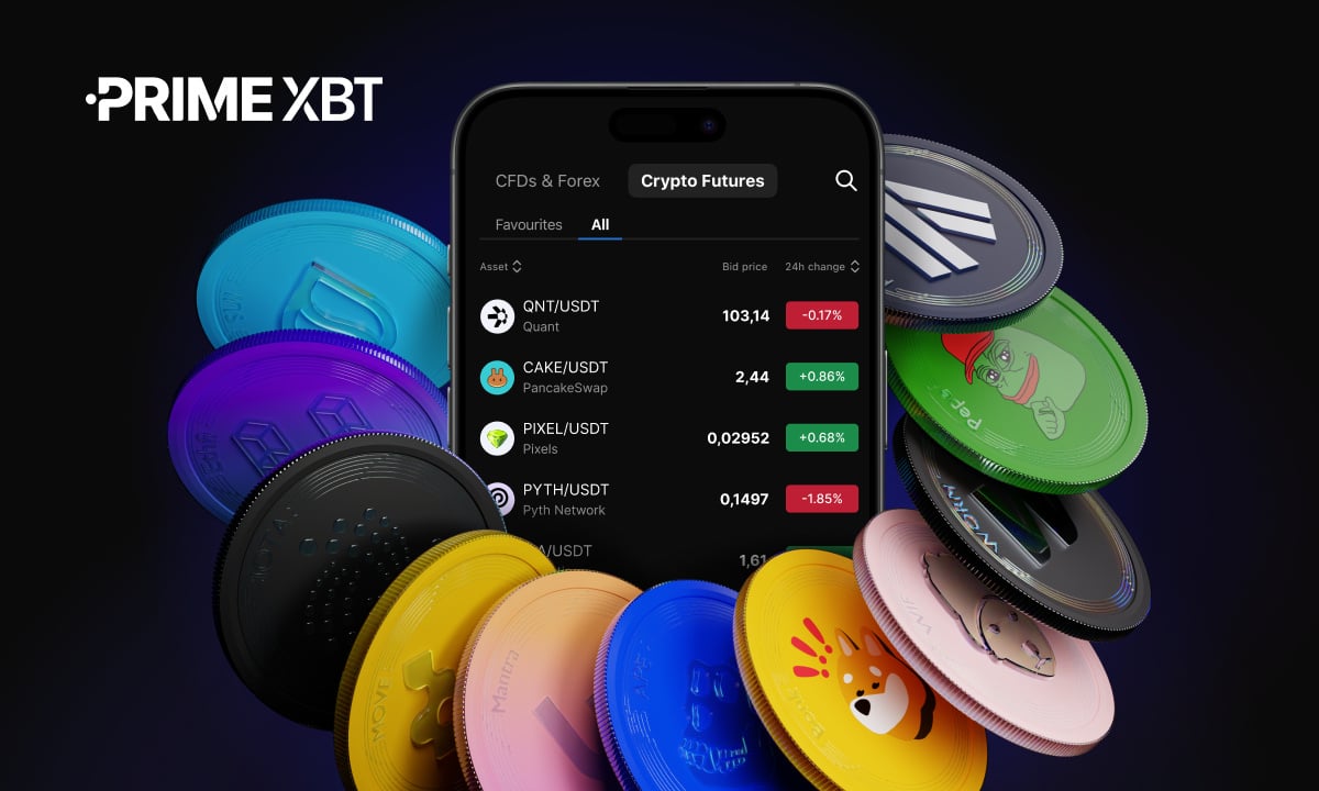 PrimeXBT étend ses contrats à terme crypto avec 101 nouve...