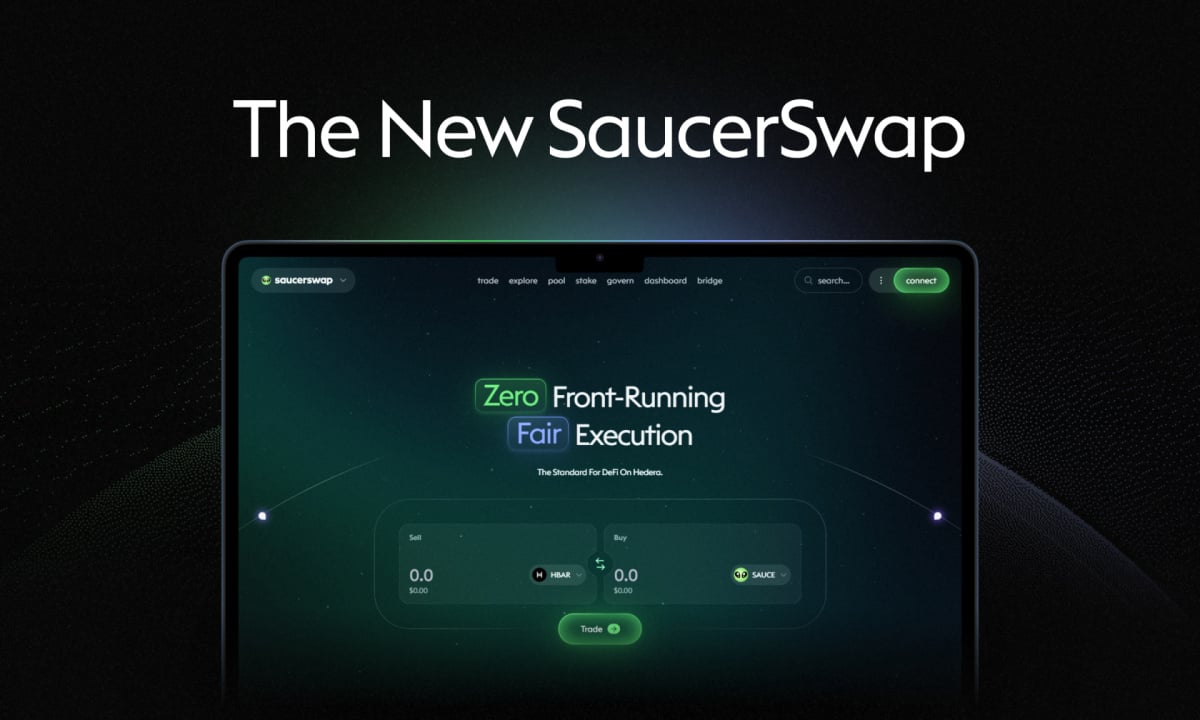 SaucerSwap Unveils Redesigned Platform and New Brand Iden...