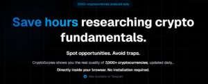 CryptoScores : l’outil conçu pour simplifier la recherche...