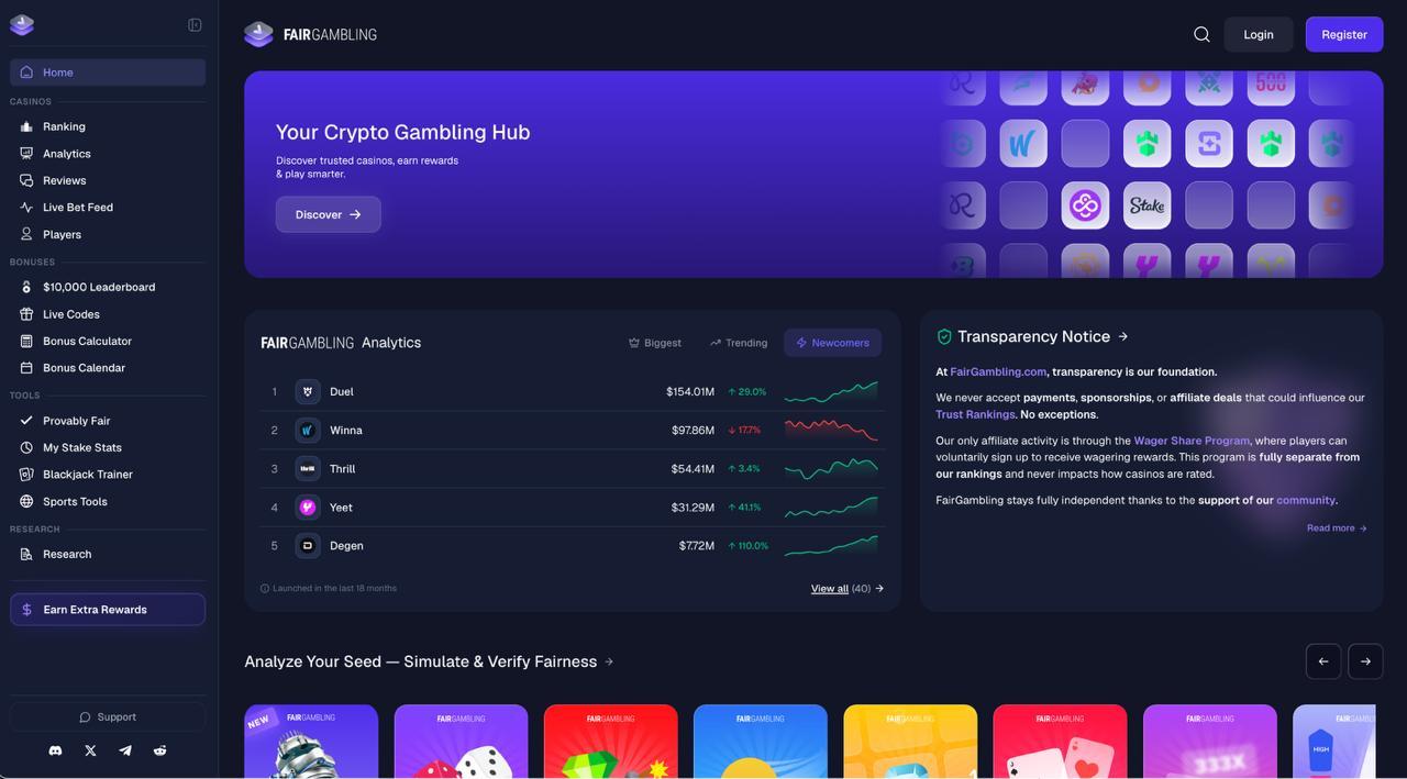 FairGambling Launches Crypto Casino Review and Analytics ...