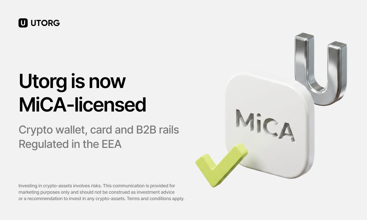 Utorg Obtains MiCA License as July 1 Deadline Forces Much...