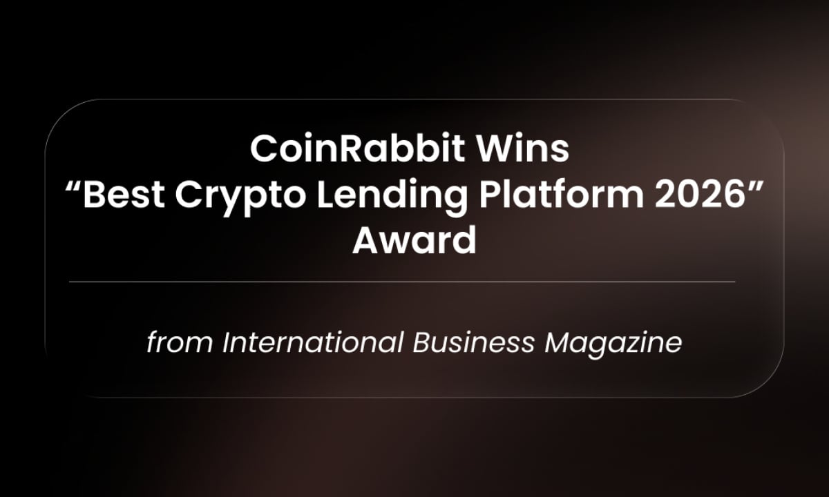 CoinRabbit Wins “Best Crypto Lending Platform 2026” Award...