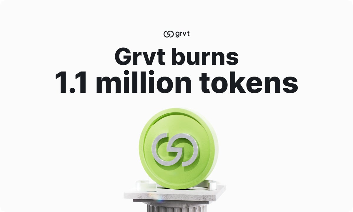 GRVT Burns 1.1 Million Tokens as Countdown to Grvt 2.0 Be...